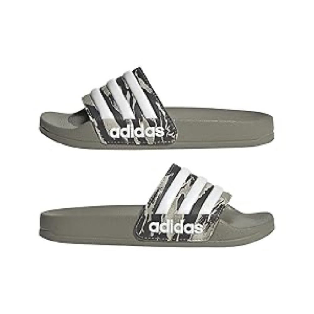 Adidas Adilette Shower Slides in camo size 6 NWT NIB